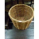 A large log basket.