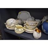 A mixed lot of ceramics including Royal Doulton Symphony double handled cups and saucers,plates