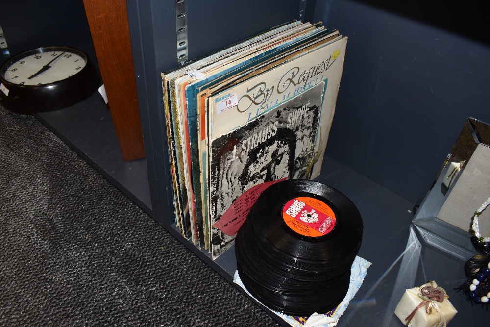 A collection of vinyl LP records and 45 singles including rock and roll, easy listening and more.