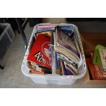 A large box of music and stage show programmes and related material.