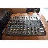 A Studiomaster 6-2-1 mixing console, with original box