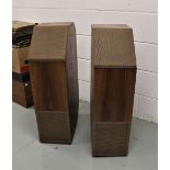 An exceptionally rare set of vintage Lowther floor standing speaker cabinets - great condition and