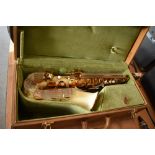 1950s Grafton injection moulded cream coloured acrylic plastic Alto Saxophone - Serial no. 12575,
