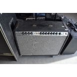 A Fender 'silver face' Pro Reverb 2 x 12 combo amplifier, serial number A815950