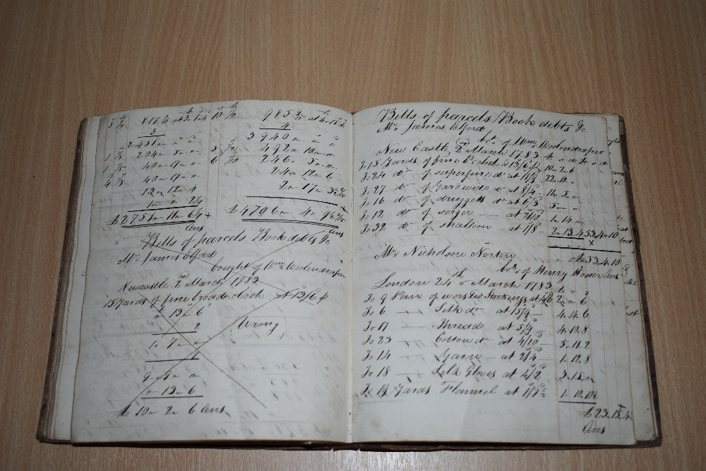 Manuscript Workbook. Mathematics. No ownership markings, presumed late 18th century due to - Image 5 of 5