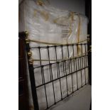 A reproduction Victorian style bed frame, Queen size, includes 180cm mattress