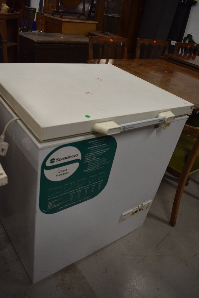 A Scandinova chest freezer, 6.9 CU Ft, used condition