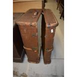 A vintage travel trunk