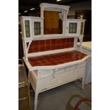 An Arts & Crafts painted dressing table, in the style of Shapland and Petter or similar, having