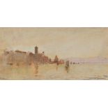 ALBERT GOODWIN, R.W.S. (1845-1923) VENICE signed & dated l.r. 1871 titled l.l. watercolour with penc