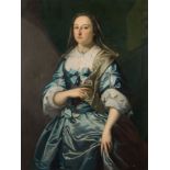 ATTRIBUTED TO THOMAS BARDWELL (1704-1767) PORTRAIT OF ELIZABETH GREYSTONE OF BLAKESWARE PARK, WILFO