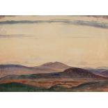 DERWENT LEES, N.E.A.C. (1885-1931) CUMBERLAND HILLS watercolour 25.5 x 35.5 cm / 9 3/4 x 14 in Prov