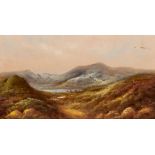 □ SCOTTISH SCHOOL (MID 20th CENTURY) A PAIR OF HIGHLAND VIEWS oil on board Largest: 23.5 x 45.0 cm /