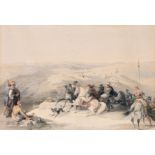 DAVID ROBERTS, R.A. (1796-1864) SEBASTE, ANCIENT SAMARIA lithograph with hand colouring 35.0 x 50.0c