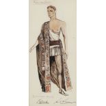 • LESLIE GEORGE HURRY (1909-1978) COSTUME DESIGN FOR DINSDALE LANDEN IN TROILUS AND CRESSIDA (1962)