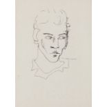 • JEAN COCTEAU (1889-1963) A PORTRAIT OF EDOUARD DERMIT pen & ink on paper, with Vidalon watermark