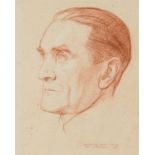 □ SIR WILLIAM ROTHENSTEIN, N.E.A.C., R.P. (1872-1945) PORTRAIT OF FRANCIS DERWENT WOOD, R.A. (1871-1