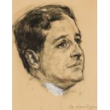 • JOSEF OPPENHEIMER, R.P. (1876-1966) PORTRAIT OF A MAN, SAID TO BE SERGEY DIAGHILEV signed & dated