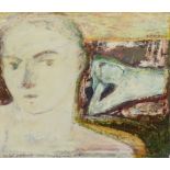 •NAOMI FREARS (BORN 1963) SELF PORTRAIT WITH A SLEEPING MAN (1997) titled l.l., signed & dated l.r.