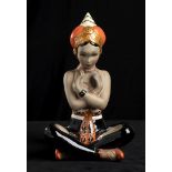 CIA MANNA - OIRENTAL DANCER - Earthenware sculpture of an oriental dancer shaped [...]