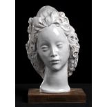 DOMENICO MATTEUCCI (1914-1991) - FEMALE HEAD - White Earthenware female head. - 30 [...]