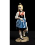 ABELE JACOPI - LENCI - SWISS GIRL - Ceramic shaped as slip casting and decorated [...]
