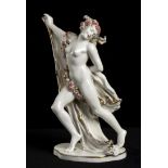 ENZ PORZELLAN - NUDE - German painted porcelain sculpture. Brand under the base. - [...]