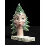 PINO SILVESTRE VIDAL ADVERTISING - Painted advertising ceramic. - 19x13 cm - -