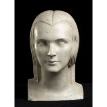 LOVET-LORSKI BORIS (1894-1973) - INDIAN HEAD - DECO’ - Plaster sculpture. - [...]