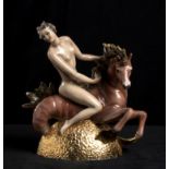 LE BERTETTI - MERMAID ON HIPPOCAMPUS - Ceramic shaped as slip casting and [...]