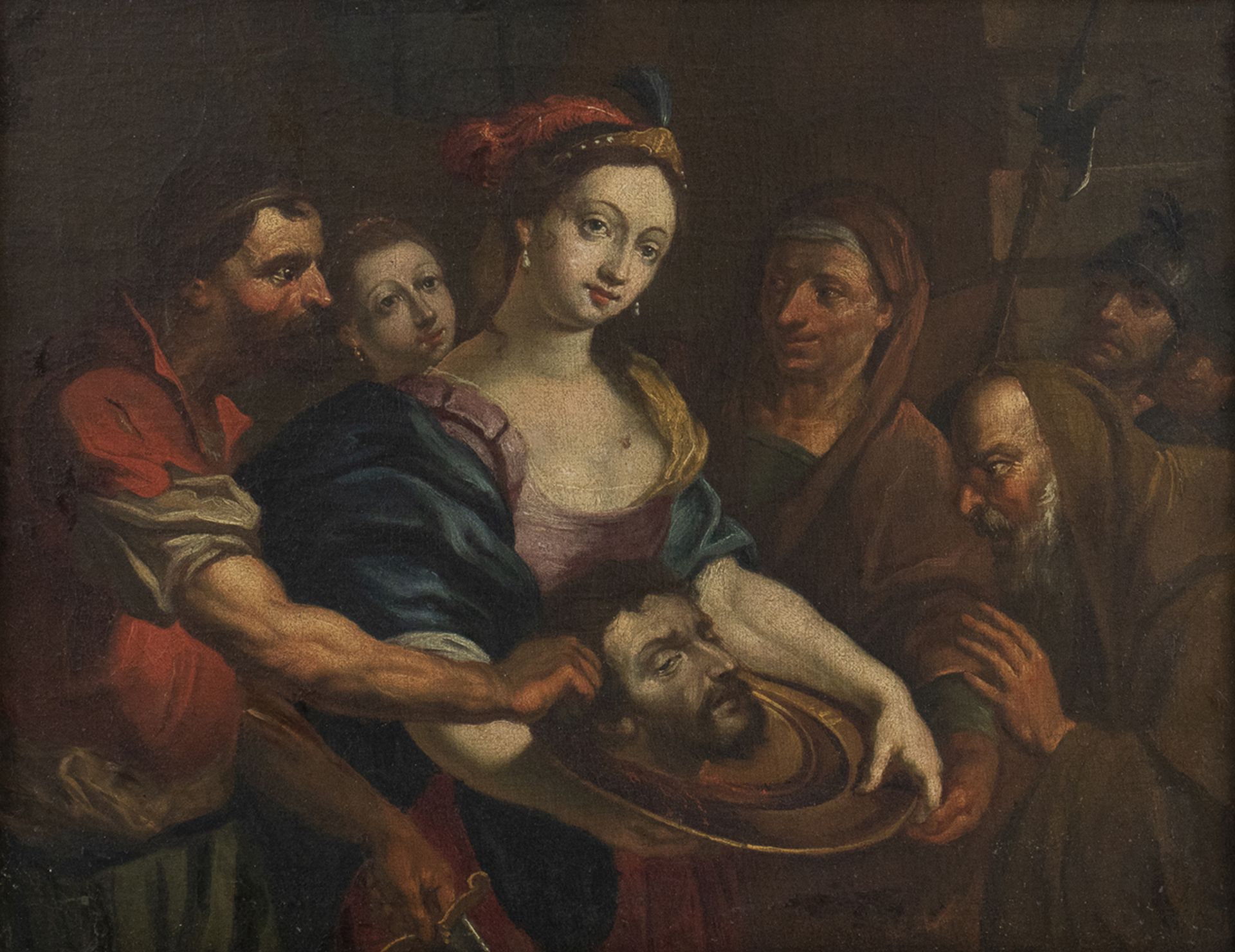 LOMBARD SCHOOL, 17th CENTURY - - Salome with the head of John the Baptist - Oil [...]