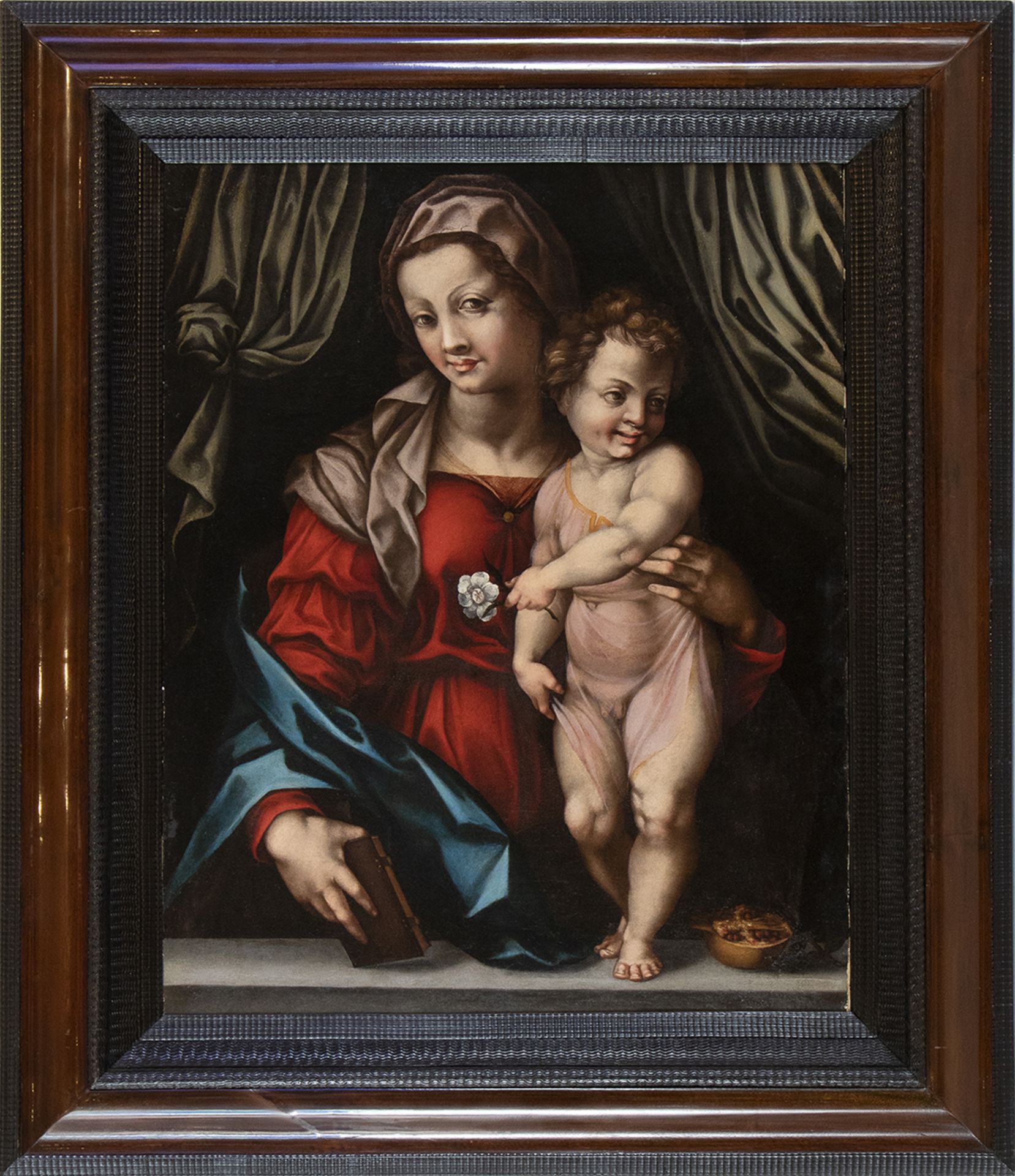 TUSCAN PAINTER, LAST QUARTER OF THE 16th CENTURY - - Madonna and Child - Oil on [...]