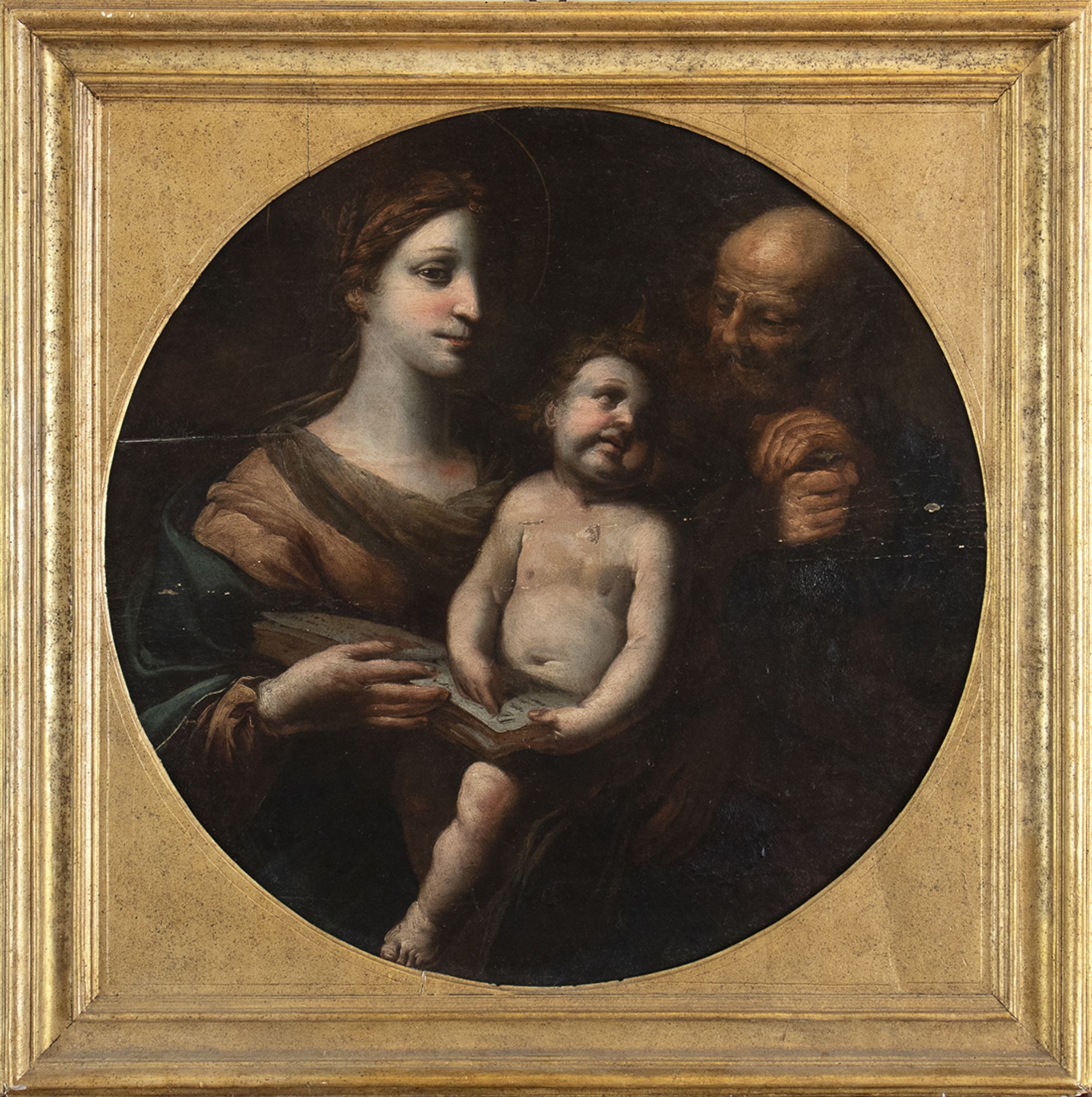 CENTRAL ITALIAN SCHOOL, FIRST HALF OF THE 17th CENTURY - - Holy Family - Oil on [...]