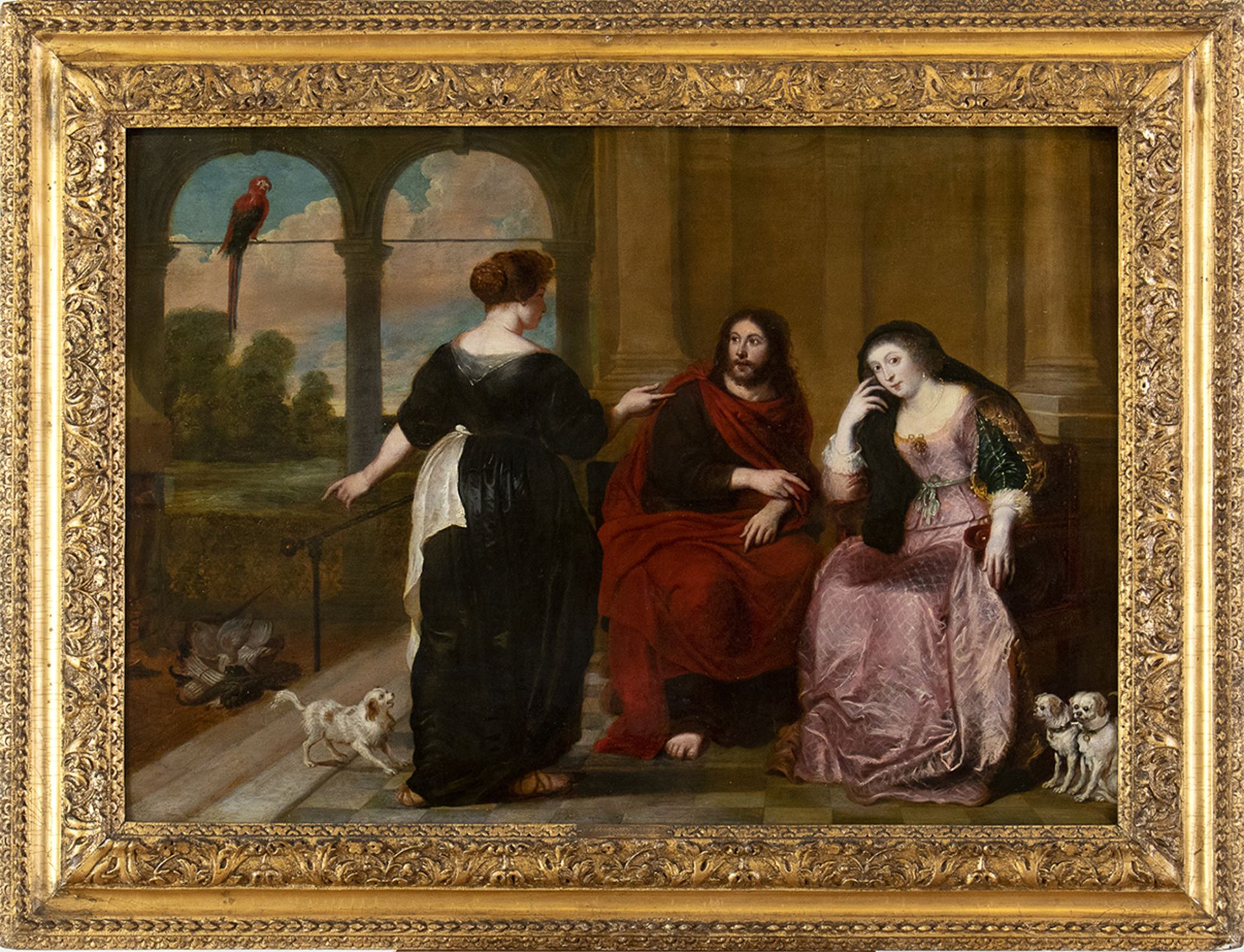 AMBIT OF SIMON DE VOS (Antwerp, 1603 - 1676) - - Christ in the house of Martha and [...] - Bild 3 aus 3