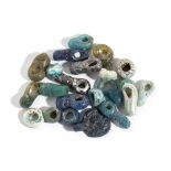 Group of Several Greek and Roman Glass Beads, 2nd century BC - 2nd century AD; length max cm 2,7-