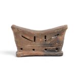 Terracotta Neck Rest, Ecuador, Chorrera Culture, ca. 7th - 5th century BC; height cm 7,7, length