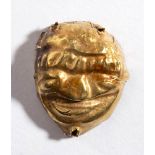 Etruscan Gold Mask, 5th - 4th century BC; height cm 2; An applique for a jewel. Provenance: