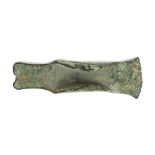 Proto-historic Bronze Winged Axehead, 13th - 9th century BC; length cm 11. Provenance: English