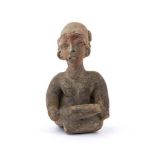 Terracotta female statuette, Ecuador, Chorrera Culture, ca. 7th - 5th century BC; height cm 7,3.