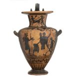 Etruscan Black-Figure Hydria, Attribuited to the Micali Painter, ca. 530 - 500 BC; height cm 48,