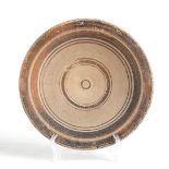 Messapian Dish-Plate with Concentric Circles, 4th - 3rd century BC; diam. cm 19,5; With suspension