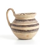 Daunian Jug, ca. 550 - 400 BC; height cm 13,5, diam. cm 10. Provenance: English private