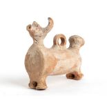 Iranian Amlash Culture Bull-Shaped Askos, 9th - 8th century BC; height cm 12,5, length cm 15;