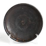 Campanian Black-Glazed Dish, Atelier des Petites Estampilles, 4th - 3rd century BC; height cm 4,