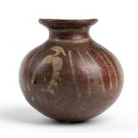 Olla with White Heron, Mexico, Michoacan Area, 3rd - 4th century AD; height cm 12,5, diam. cm 7,3.