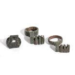 Group on Three Bronze Roman Ring-Keys, 1st - 3rd century AD; length max cm 3,7. Provenance: