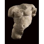 Roman Huge Marble Torso, 1st - 2nd century AD; height cm 50 (cm 60 with stand); wide cm 43;