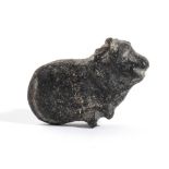 Egyptian Basalt Amulet in the Shape of a Tied Ox, New Kingdom, Dynasty XVIII-XX, 1550 - 1070 BC;