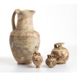 Group of Three Etrusco-Corinthian Vessels, 7th - 6th century BC; height max cm 31 - min cm 6.