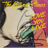 Rolling Stones, "Love You Live" autographed by Andy Warhol Rolling Stones, "Love you live" double LP